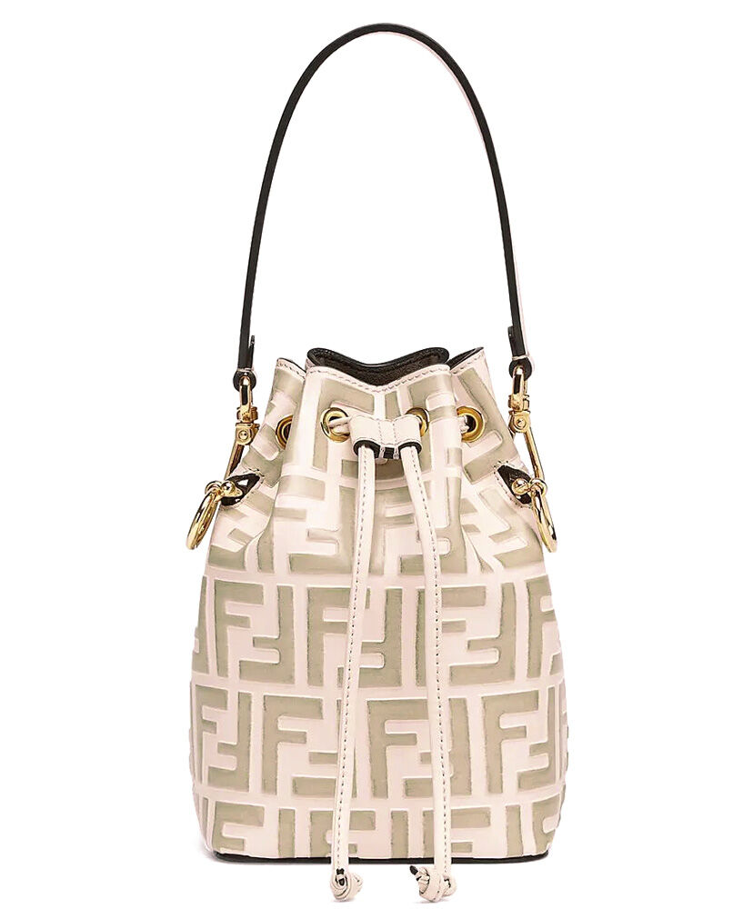 Fendi Mon Tresor Leather Mini Bag 8BS010 Cream